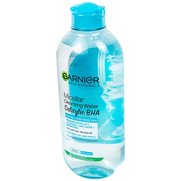 Nước tẩy trang Garnier Skin Naturals Micellar Cleansing Water Salicylic BHA dành cho da dầu và mụn (400ml)