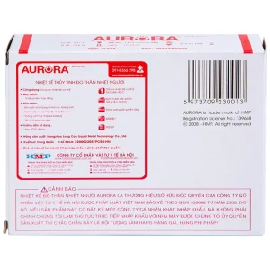 Nhiệt kế thủy tinh Aurora HMP 6001-A/B đo thân nhiệt có vạch chia độ rõ nét (12 Cái)