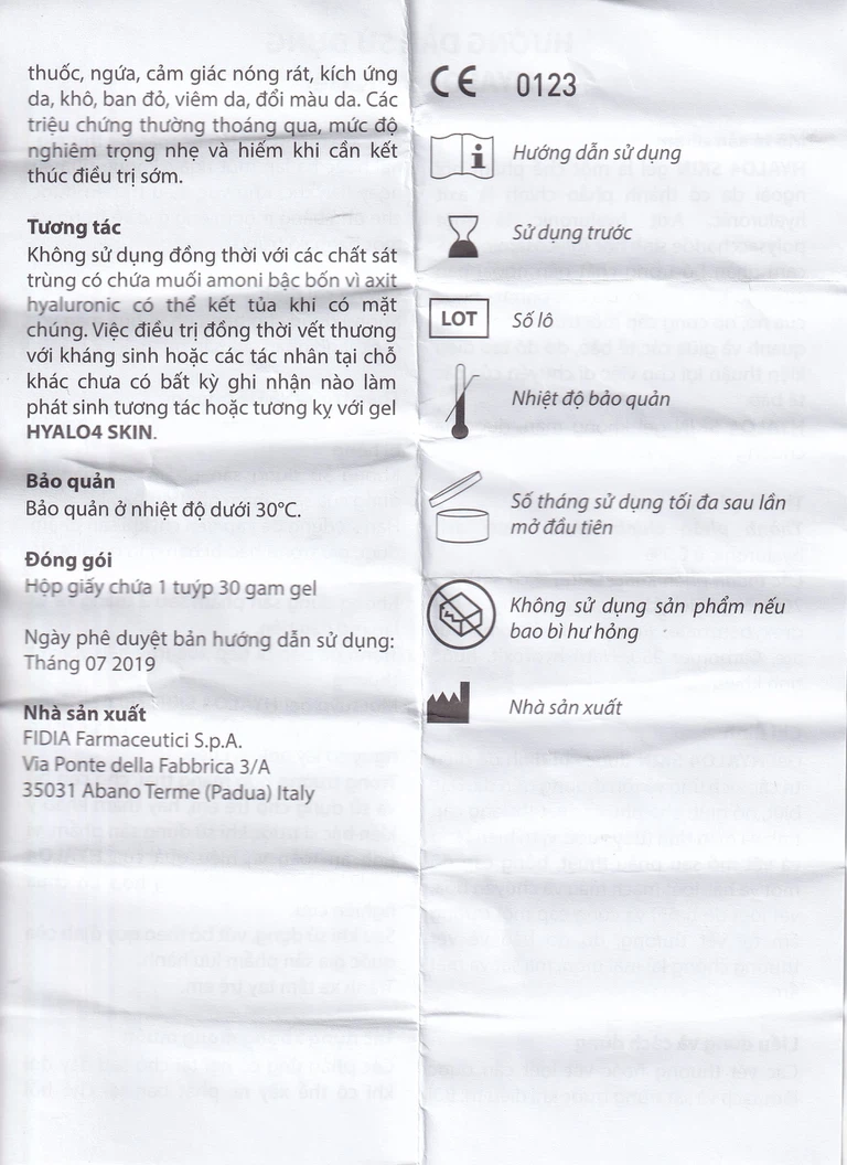 Gel Hyalo4 Skin hỗ trợ điều trị vết thương trên da (30g)