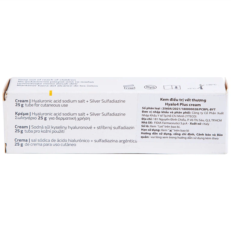 Kem Hyalo4 Plus điều trị các tổn thương da (25g)
