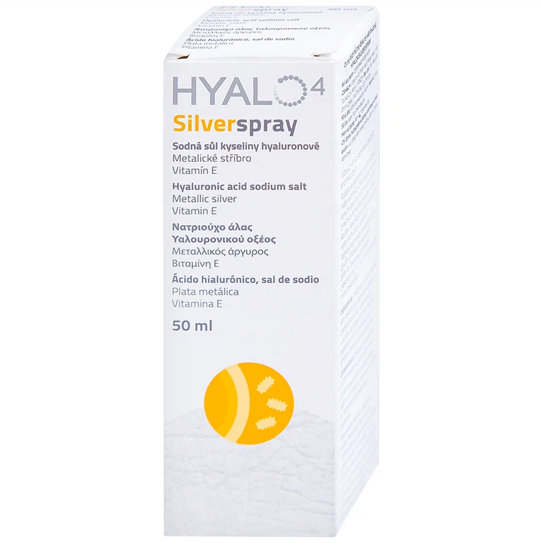 Chai xịt Hyalo4 Silver Spray hỗ trợ điều trị vết thương (50ml)