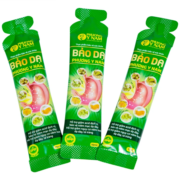 Dung dịch Bảo Dạ Phương Y Nam hỗ trợ giảm acid dịch vị, bảo vệ niêm mạc dạ dày (15 gói x 15ml)
