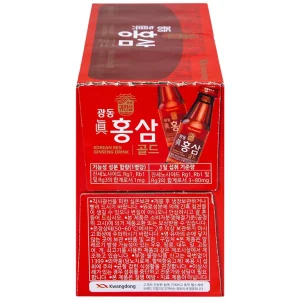 Nước Hồng Sâm Extra Gold Kwangdong bổ sung dinh dưỡng và năng lượng, tăng cường sức đề kháng (10 chai x 100ml)