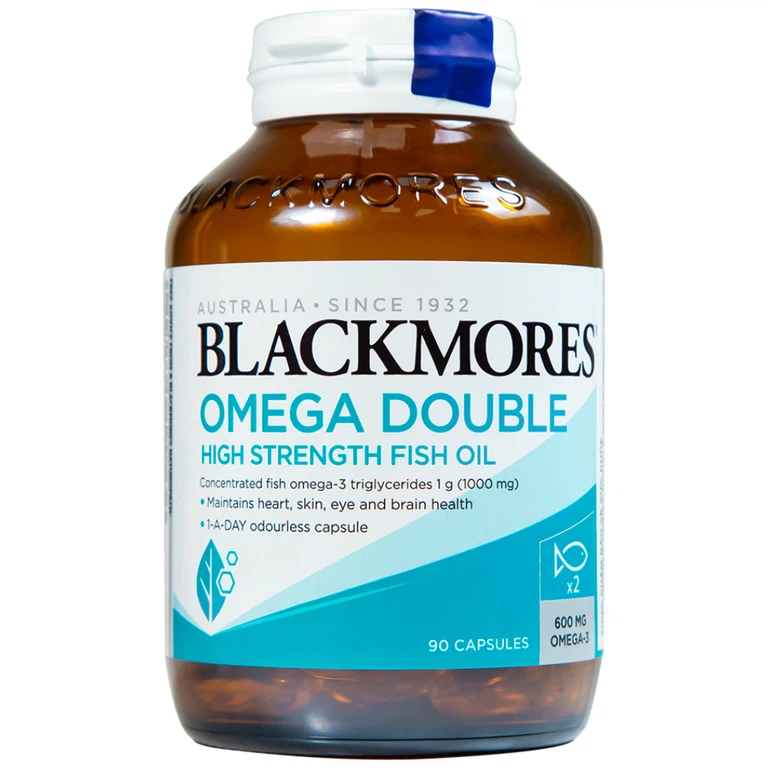 Viên uống Blackmores Omega Double High Strength Fish Oil bổ sung omega (90 viên)