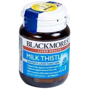 Viên uống Blackmores Milk Thistle hỗ trợ quá trình phục hồi tế bào gan, bảo vệ gan (42 viên)