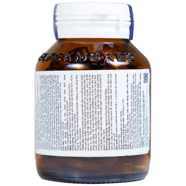 Viên uống Blackmores Executive B Stress Formula hỗ trợ chức năng (62 viên)