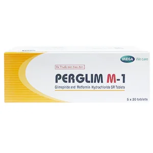 Thuốc Perglim M-1 MEGA We care điều trị tiểu đường típ 2 (5 vỉ x 20 viên)