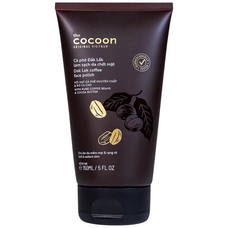 Cà phê Đắk Lắk Cocoon làm sạch da chết trên mặt (150ml)