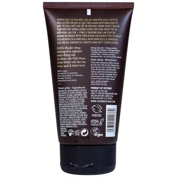 Cà phê Đắk Lắk Cocoon làm sạch da chết trên mặt (150ml)