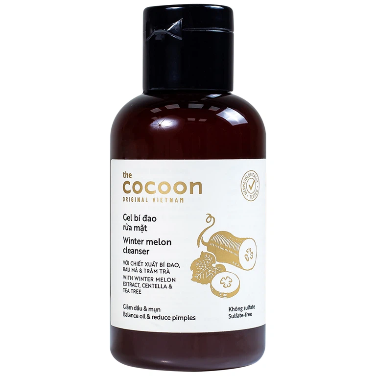 Gel bí đao rửa mặt Cocoon sạch sâu da, loại bỏ mọi bụi bẩn (140ml)