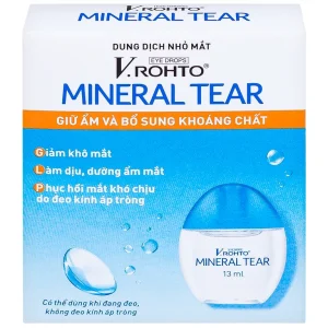 Dung dịch nhỏ mắt V.Rohto Mineral Tear giữ ẩm và bổ sung khoáng chất (13ml)
