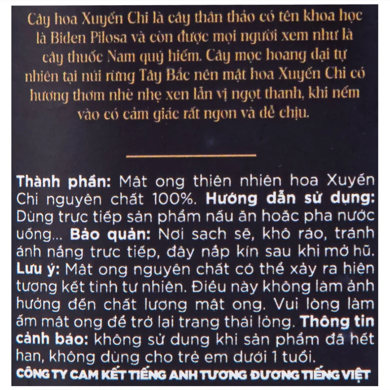 Mật ong thiên nhiên Hoa Xuyến Chi Royal Honey bổ sung vitamin và khoáng chất (420g)