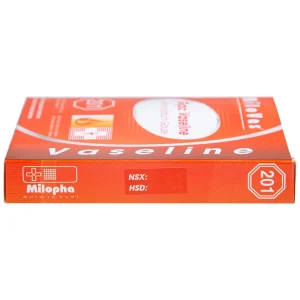 Gạc tiệt trùng Vaseline Petrolatum Gauze Milovas đắp vào vết thương bỏng, da bị khô nứt (10 miếng)