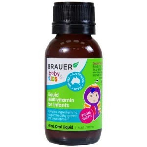 Siro Brauer Baby & Kids Liquid Multivitamin For Infants bổ sung vitamin tăng cường sức khỏe (45ml)