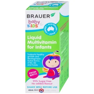 Siro Brauer Baby & Kids Liquid Multivitamin For Infants bổ sung vitamin tăng cường sức khỏe (45ml)