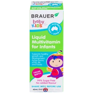 Siro Brauer Baby & Kids Liquid Multivitamin For Infants bổ sung vitamin tăng cường sức khỏe (45ml)