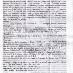 Thuốc tránh thai khẩn cấp Cerciorat 1.5mg Exeltis (1 viên)