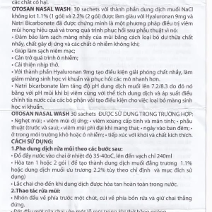 Bộ rửa xoang mũi Otosan Nasal Wash làm sạch sâu, hồi phục chứng viêm mũi dị ứng (1 kít + 30 gói)