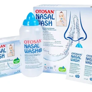 Bộ rửa xoang mũi Otosan Nasal Wash làm sạch sâu, hồi phục chứng viêm mũi dị ứng (1 kít + 30 gói)
