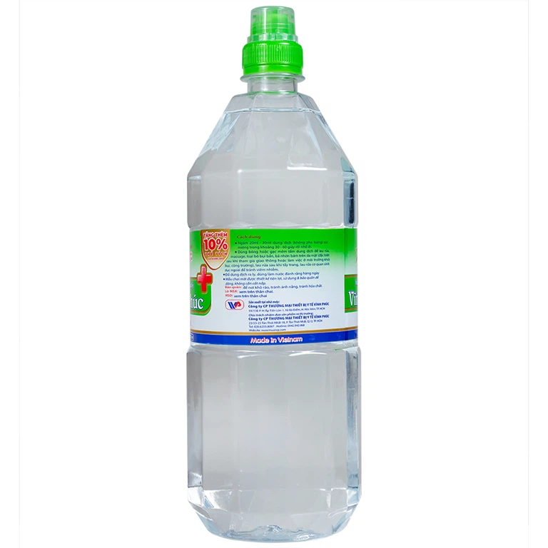 Nước muối Natri Clorid 0.9 Vĩnh Phúc Smiles làm sạch răng, khử mùi hôi khoang miệng (1100ml)