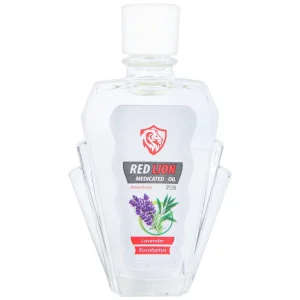 Dầu gió lăn Red Lion Medicated Oil White Agimexpharm ấm da vùng xoa, sử dụng massage hỗ trợ thư giãn (24ml)