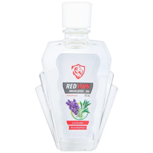 Dầu gió lăn Red Lion Medicated Oil White Agimexpharm ấm da vùng xoa, sử dụng massage hỗ trợ thư giãn (24ml)