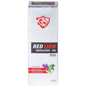 Dầu gió lăn Red Lion Medicated Oil White Agimexpharm ấm da vùng xoa, sử dụng massage hỗ trợ thư giãn (10ml)