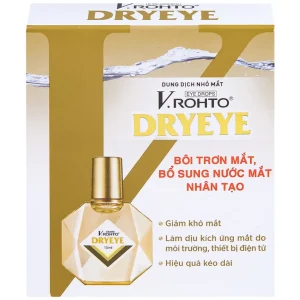 Dung dịch nhỏ mắt V.Rohto Dryeye bôi trơn mắt, bổ sung nước mắt nhân tạo (13ml)