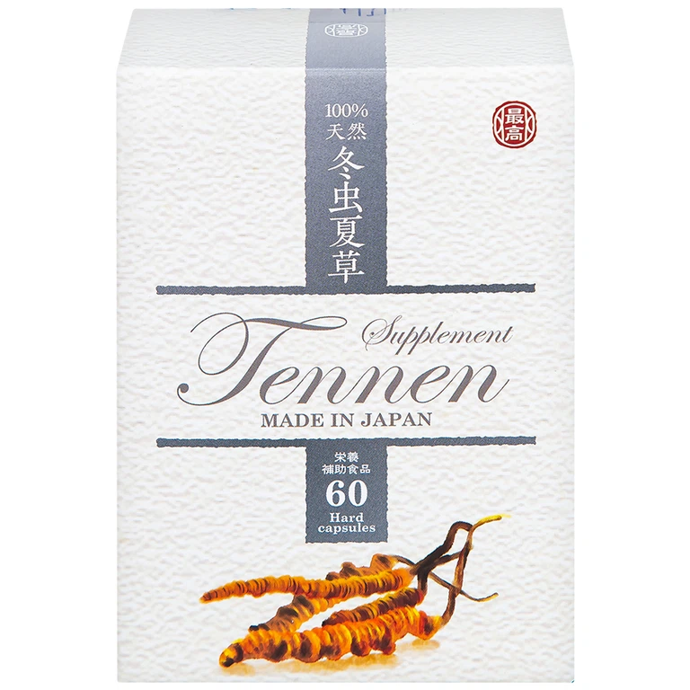 Viên uống Đông Trùng Hạ Thảo Tennen Jpanwell hỗ trợ tăng cường sức khỏe (6 vỉ x 10 viên)