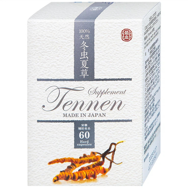 Viên uống Đông Trùng Hạ Thảo Tennen Jpanwell hỗ trợ tăng cường sức khỏe (6 vỉ x 10 viên)