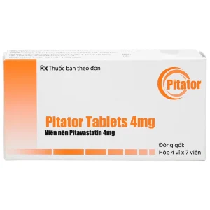 Thuốc Pitator Tables 4mg Orient Pharma hỗ trợ điều trị rối loạn lipid máu (4 vỉ x 7 viên)