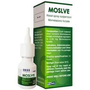Hỗn dịch xịt mũi Moslve Drogsan 18g điều trị viêm mũi dị ứng, polyp mũi