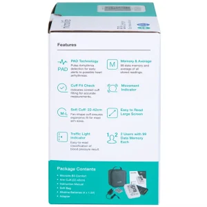 Máy đo huyết áp bắp tay tự động Microlife B3 Comfort hỗ trợ đo huyết áp và nhịp tim