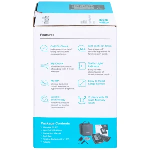 Máy đo huyết áp bắp tay tự động Microlife B3 BT Bluetooth hỗ trợ đo huyết áp và nhịp tim