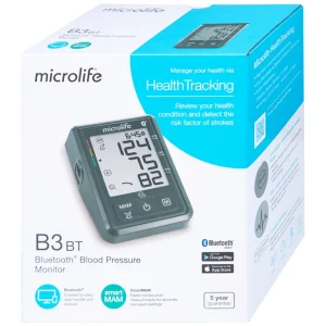 Máy đo huyết áp bắp tay tự động Microlife B3 BT Bluetooth hỗ trợ đo huyết áp và nhịp tim