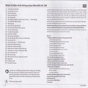 Nhiệt kế hồng ngoại đo trán Microlife NC200 không cần tiếp xúc, cho kết quả sau 1 giây