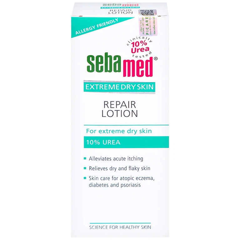 Sữa dưỡng ẩm Extreme Dry Skin Repair Lotion 10% Urea Sebamed giảm khô, ngứa, bong tróc cho da khô, viêm da cơ địa (200ml)