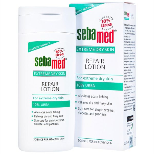Sữa dưỡng ẩm Extreme Dry Skin Repair Lotion 10% Urea Sebamed giảm khô, ngứa, bong tróc cho da khô, viêm da cơ địa (200ml)