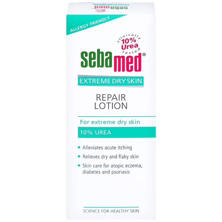 Sữa dưỡng ẩm Extreme Dry Skin Repair Lotion 10% Urea Sebamed giảm khô, ngứa, bong tróc cho da khô, viêm da cơ địa (200ml)