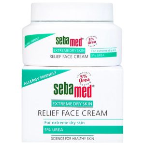 Kem Sebamed Extreme Dry Skin Relief Face Cream 5% dưỡng ẩm, làm dịu, phục hồi da khô, viêm da cơ địa (50ml)