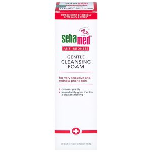 Sữa rửa mặt bọt Anti-Redness Gentle Cleansing Foam Sebamed cho da siêu nhạy cảm, phục hồi biến chứng da (150ml)