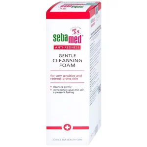 Sữa rửa mặt bọt Anti-Redness Gentle Cleansing Foam Sebamed cho da siêu nhạy cảm, phục hồi biến chứng da (150ml)