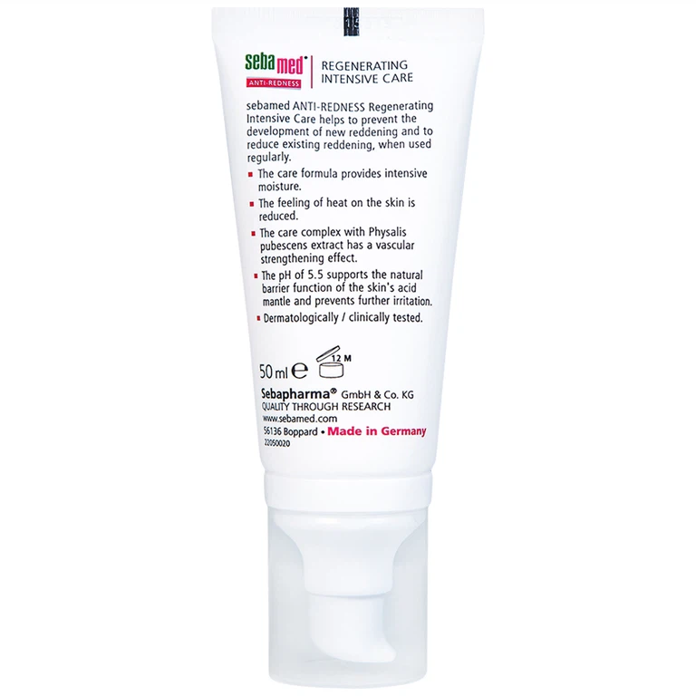Kem dưỡng tái tạo Sebamed Anti-Redness Regenerating Intensive Care cho da nhạy cảm, da dễ bị đỏ (50ml)