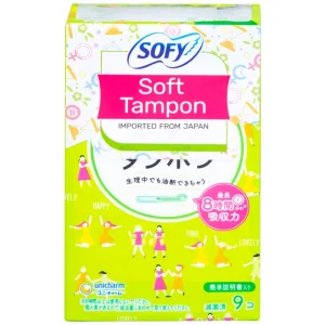 Băng vệ sinh Sofy Soft Tampon khả năng thấm hút tốt (9 miếng)