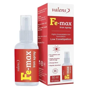 Xịt Fe-max Iron Spray 50ml Valens bổ sung sắt cho cơ thể, hỗ trợ tạo máu
