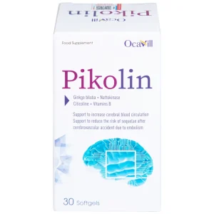 Viên uống Pikolin Ocavill hỗ trợ tăng tuần hoàn máu não (30 viên)