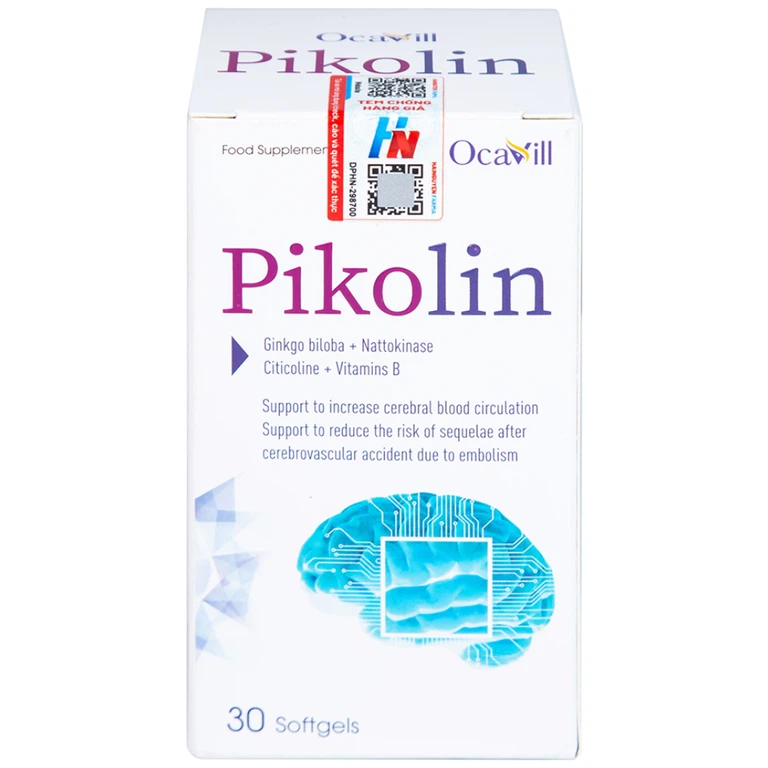 Viên uống Pikolin Ocavill hỗ trợ tăng tuần hoàn máu não (30 viên)