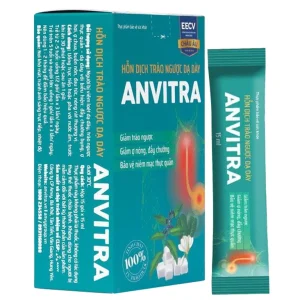 Hỗn dịch trào ngược dạ dày Anvitra 15ml hỗ trợ giảm acid dịch vị (15 gói)