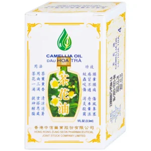 Dầu Hoa Trà Camellia Oil Hong Kong Zung Seon hỗ trợ điều trị cảm cúm, nghẹt mũi, chóng mặt, nhứt đầu (3.5ml)