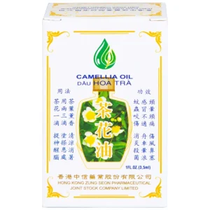 Dầu Hoa Trà Camellia Oil Hong Kong Zung Seon hỗ trợ điều trị cảm cúm, nghẹt mũi, chóng mặt, nhứt đầu (3.5ml)
